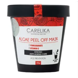 CARELIKA Algea Peel Off Mask Pomegranate — plastifitseeriv granaatõunamask küpsele nahale, 30 g