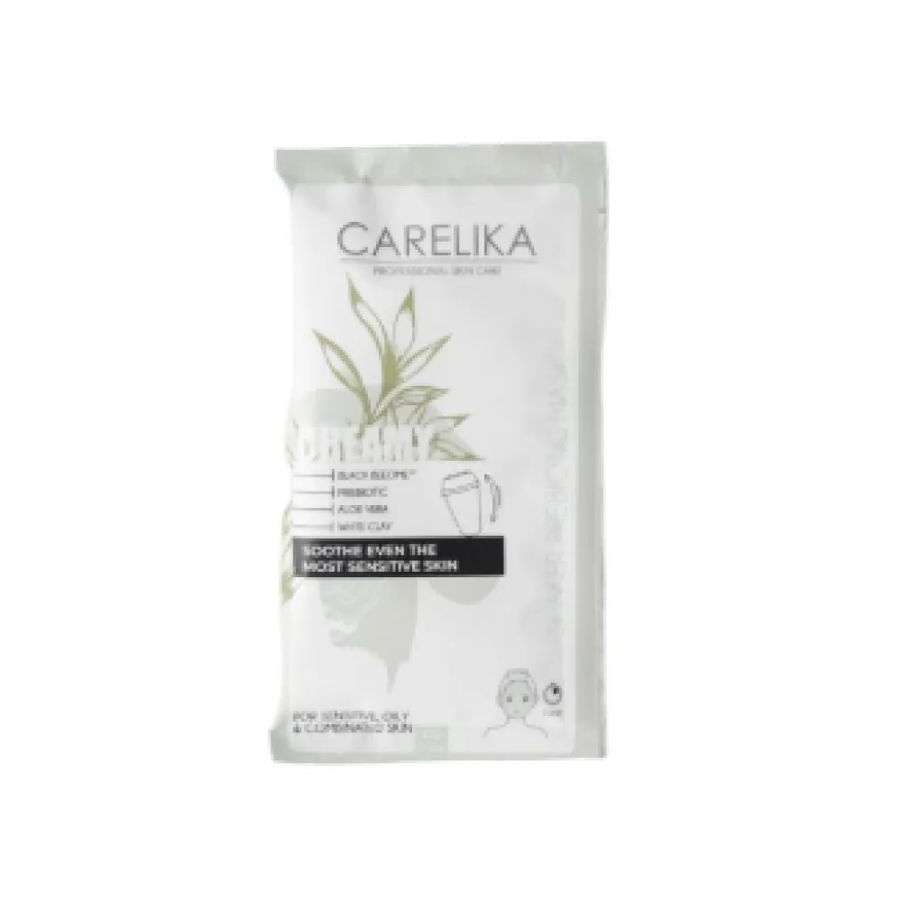 CARELIKA Shaker Prebiotic Creamy Mask Black Beeome - Rahustav kreemmask tundlikule nahale prebiootikumidega, 15 g