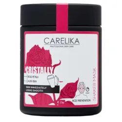 CARELIKA Shaker Prebiotic Cristally Mask Rose Petals – vananemisvastane mask roosi kroonlehtedega, 15 g