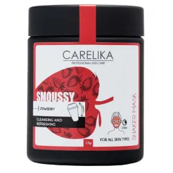 CARELIKA Shaker Smoussy Mask Strawberry - värskendav ja puhastav maasika vahumask, 15 g