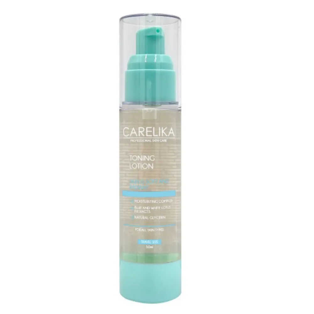 CARELIKA Toning Lotion - toniseeriv losjoon niisutava kompleksiga, alkoholivaba, 50 ml