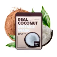 FarmStay Real Coconut Essence Mask – niisutav vananemisvastane kangasnäomask