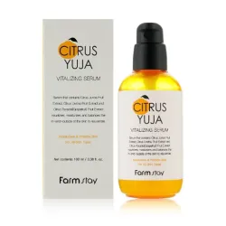 FarmStay Citrus Yuja Vitalizing Serum – värskendav näoseerum, 100 ml