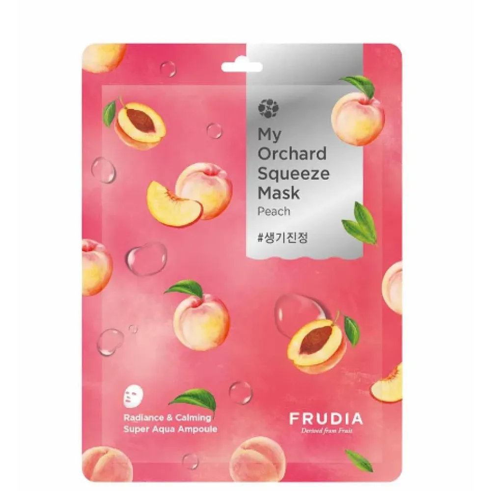 Frudia My Orchard Peach Squeeze Mask – niisutav kangasnäomask virsikuga