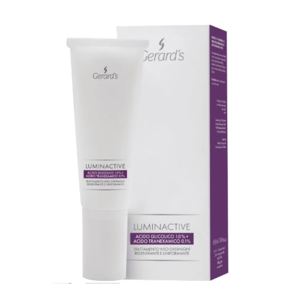 GERARD'S LUMINACTIVE Overnight Treatment — ööhooldus näole, taastav ja siluv, 50 ml