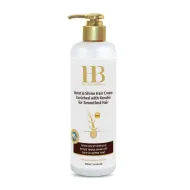 H&B Moist & Shine Silicone Hair Cream No-Rinse Enriched with Keratin - Niisutav ja läikev juuksekreem silikooniga keratiiniga, loputamata, 400 ml