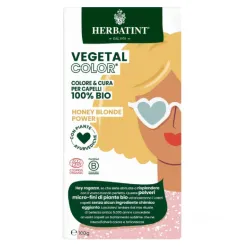 HERBATINT Vegetal Color – orgaaniline juuksevärv (Honey Blond Power / mesi-blond)