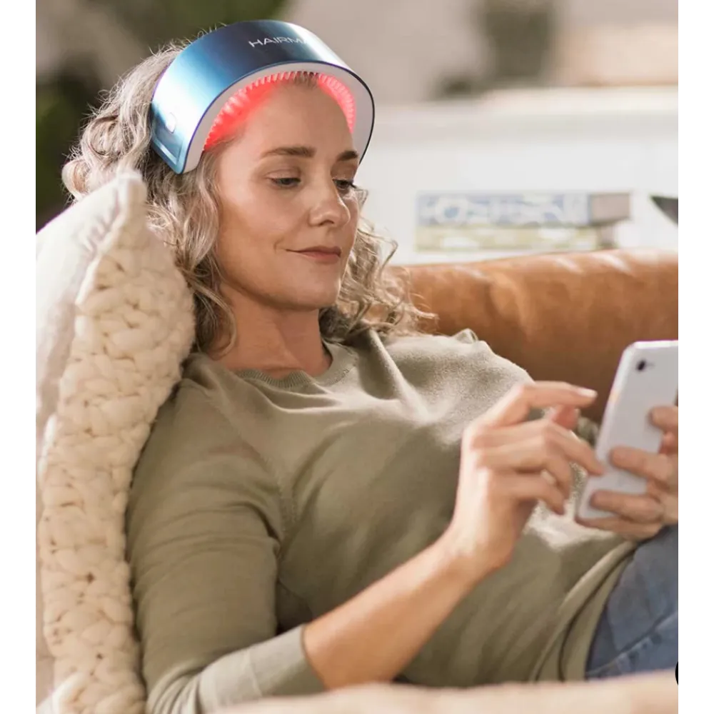 HairMax LaserBand 82 – ComfortFlex laserkammrihm, lilla