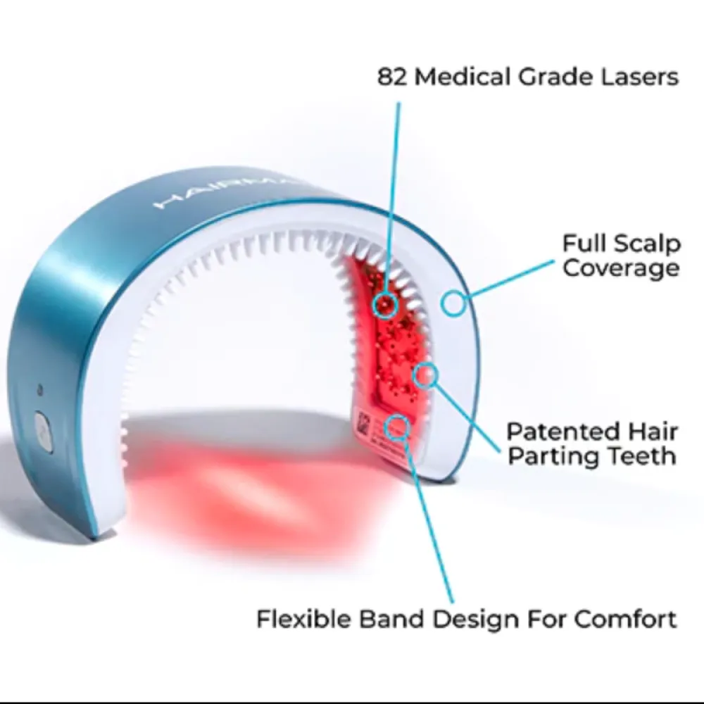HairMax LaserBand 82 – ComfortFlex laserkammrihm, lilla