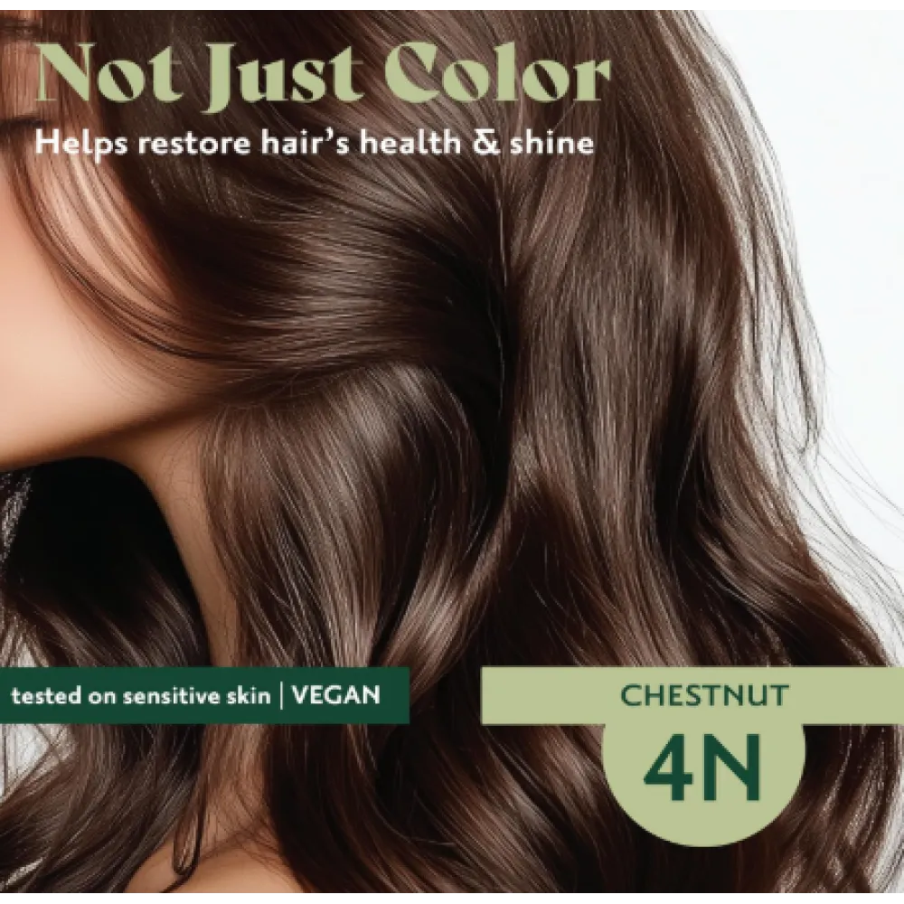 HERBATINT püsiv, looduslik taimne geeljuuksevärv - 4N (pähklipruun)