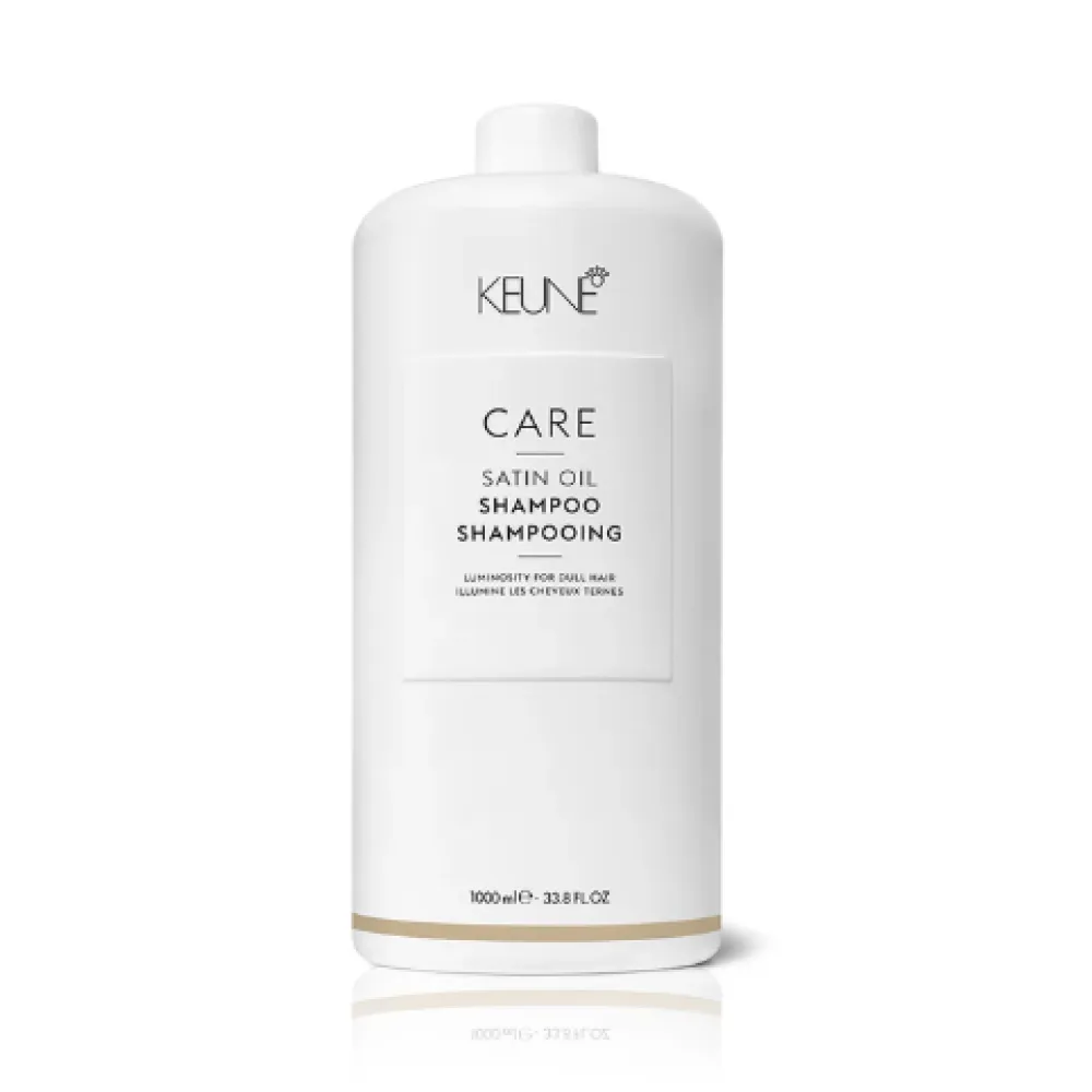 KEUNE Care Satin Oil Shampoo - šampoon siidistele ja läikivatele juustele, 1000 ml