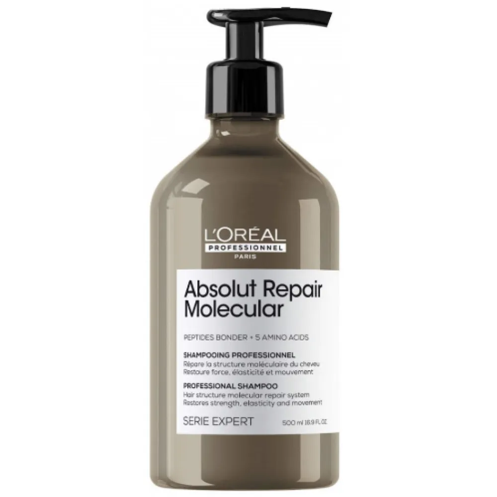 L'Oreal Professionnel Serie Expert Absolut Repair Molecular Shampoo — molekulaarne šampoon juuste sügavaks taastamiseks, 500 ml