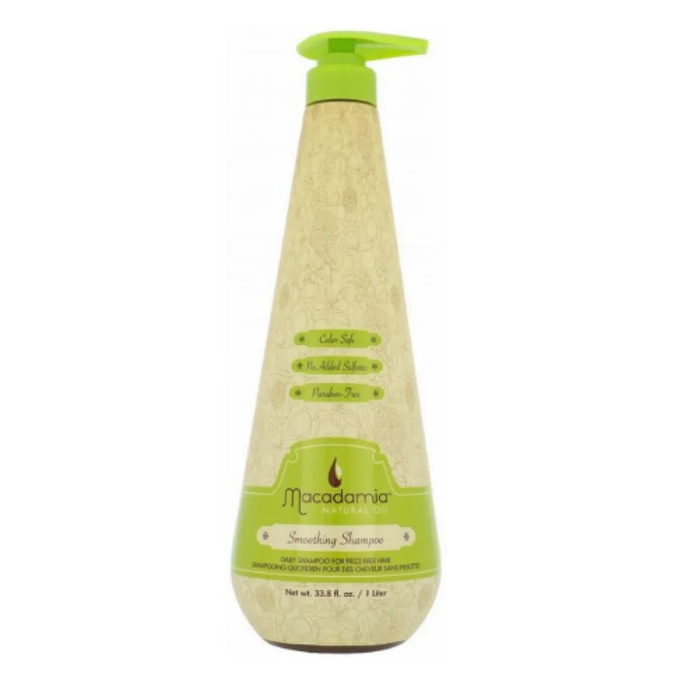 MACADAMIA Smoothing Shampoo - silendav šampoon rohelise teega, 1000 ml
