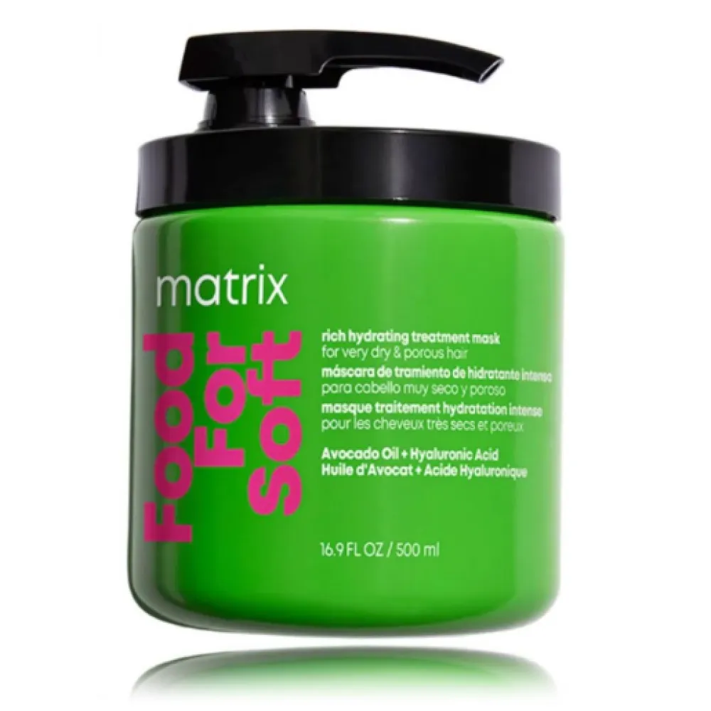 Matrix Total Results Food For Soft Rich Hydrating Treatment Mask - intensiivselt niisutav juuksemask, 500 ml
