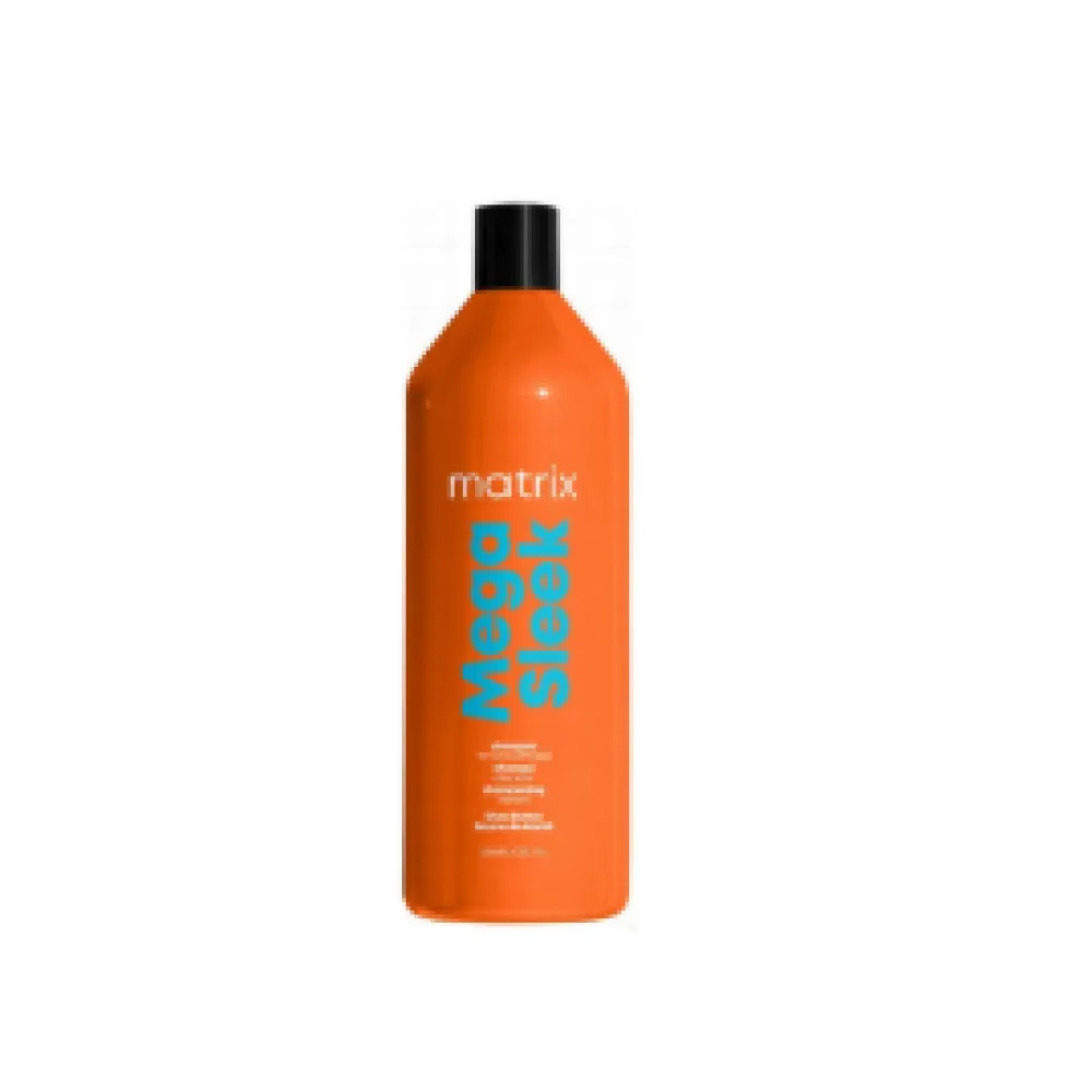 Matrix Total Results Mega Sleek Shampoo – sheavõiga šampoon raskesti taltsutatavatele juustele, 1000 ml