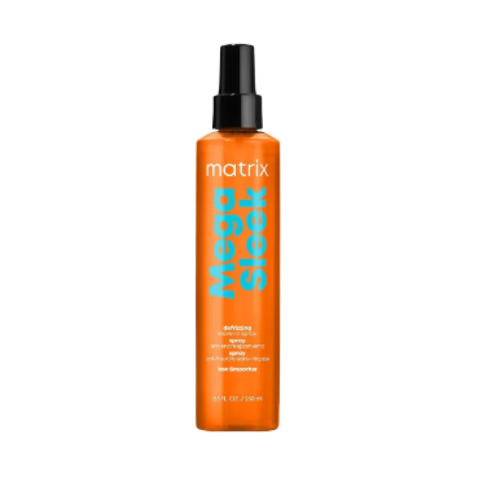 Matrix Total Results Mega Sleek Defrizzing Leave-in Spray — pihustatav kuumakaitse ebaalluvatele juustele, 250 ml