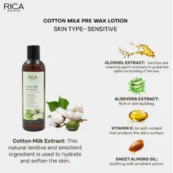 RICA Cotton Milk Pre-wax Gel – puuvillaekstraktiga eelvaha geel, 250 ml