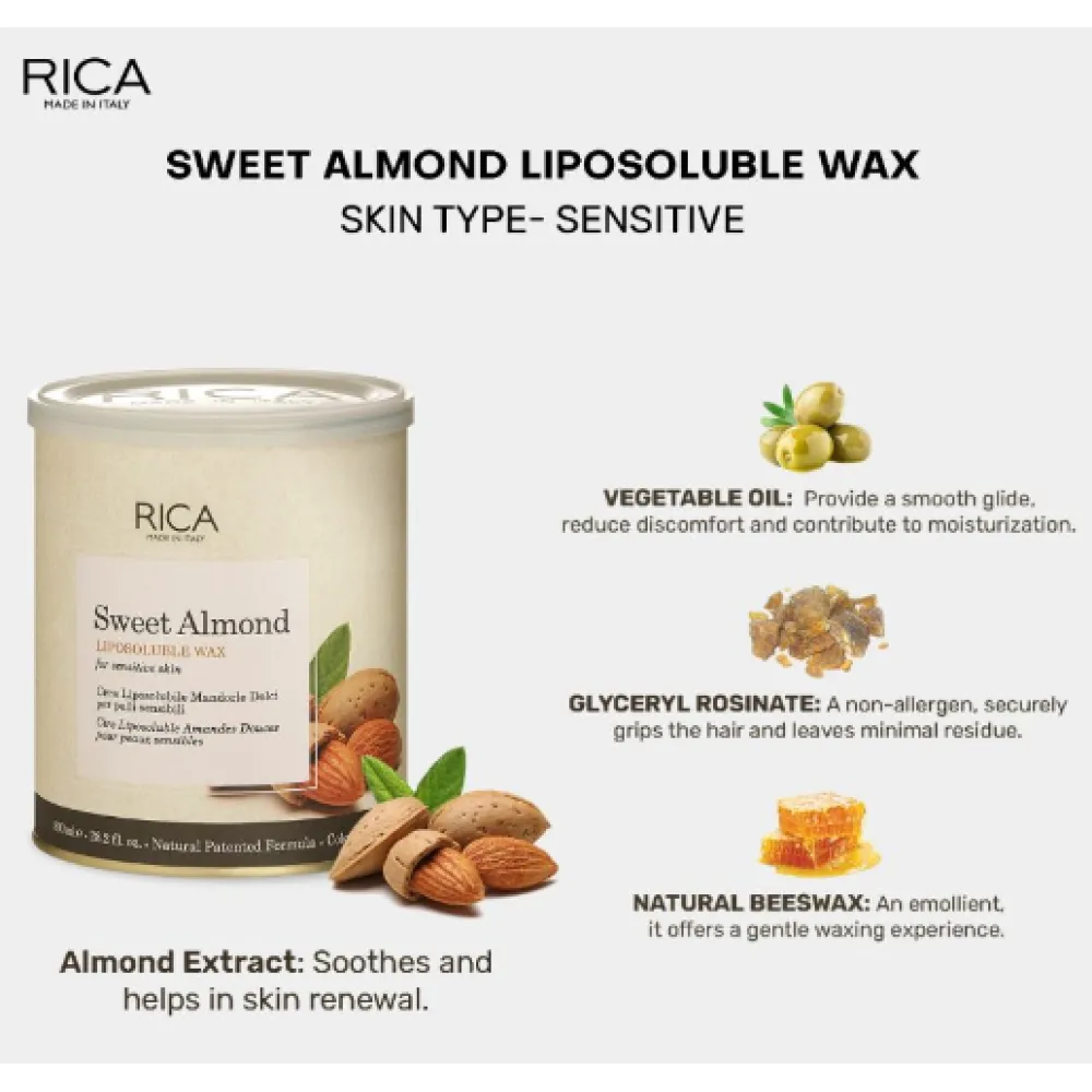 RICA Sweet Almond vaha – mandlivaha, 800 ml
