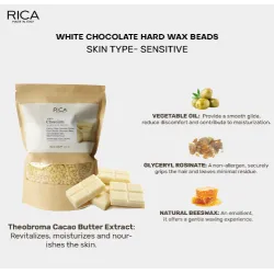 RICA White Chocolate kõva vaha graanulid (valge šokolaad), 800 g