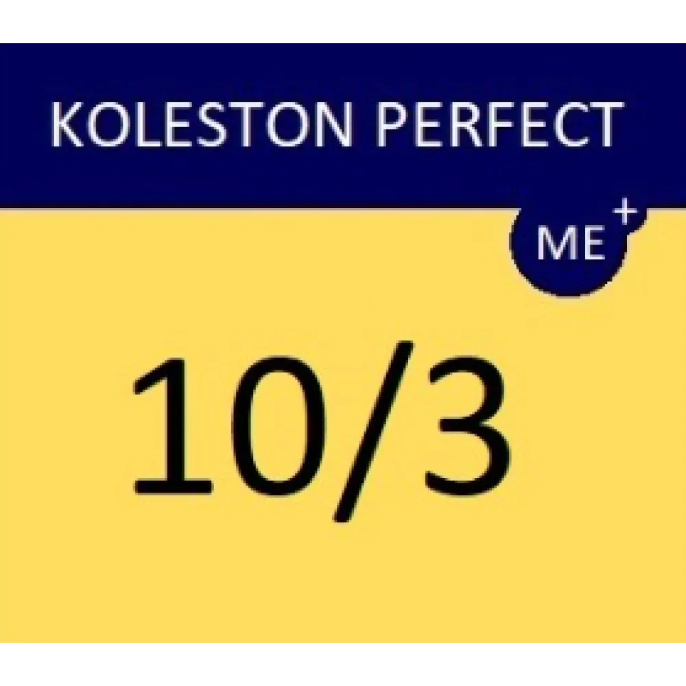 WELLA PROFESSIONALS KOLESTON PERFECT ME+ - juuksevärv, 10/3 - väga hele kuldne blond