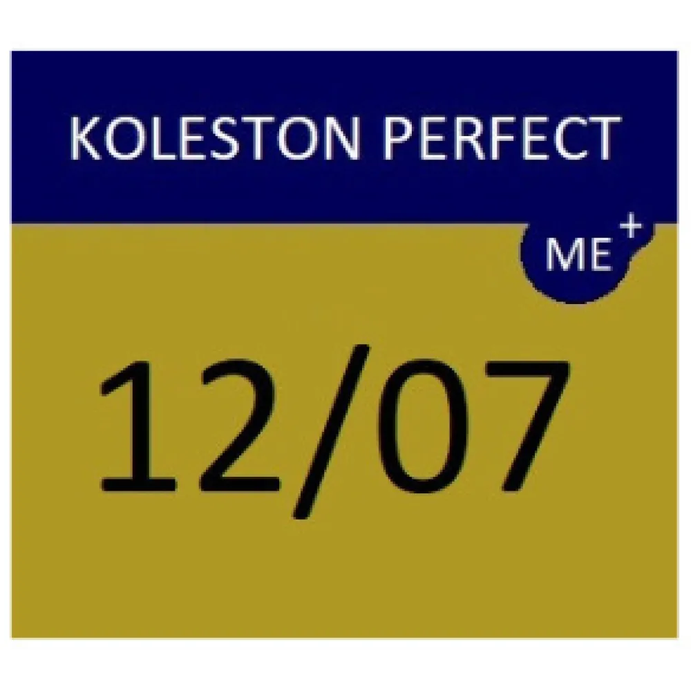 WELLA PROFESSIONALS KOLESTON PERFECT ME+ - Juuksevärv 12/07 — väga hele blond, naturaalne pruun