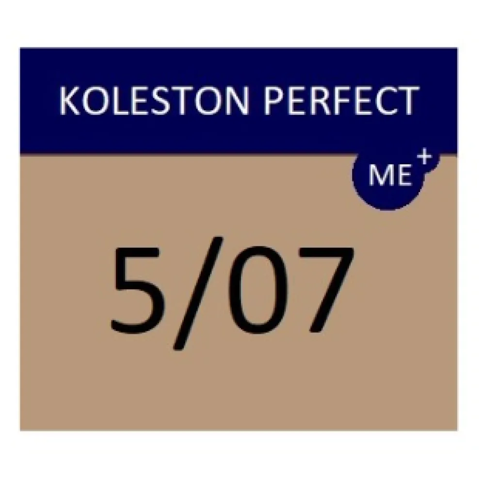 WELLA PROFESSIONALS KOLESTON PERFECT ME+ - Juuksevärv, 5/07 - helepruun / naturaalne pruun