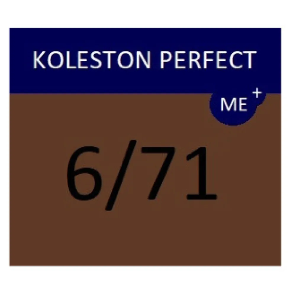 WELLA PROFESSIONALS KOLESTON PERFECT ME+ - Juuksevärv, 6/71 - TUME BLOND / TUHKPRUUN
