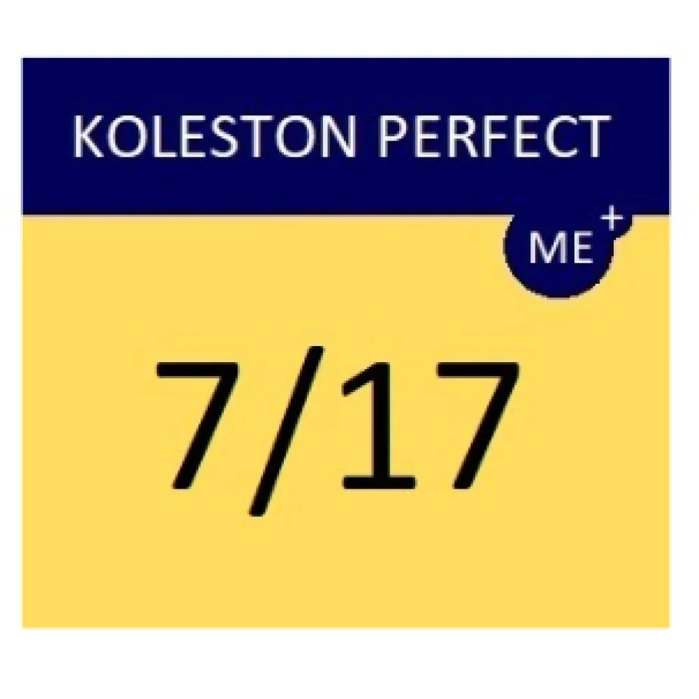 WELLA PROFESSIONALS KOLESTON PERFECT ME+ - juuksevärv 7/17 - keskmine heleblond tuhkpruun