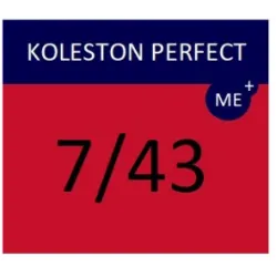 WELLA PROFESSIONALS KOLESTON PERFECT ME+ - Juuksevärv, 7/43 - Keskmine punakas-kuldne blond