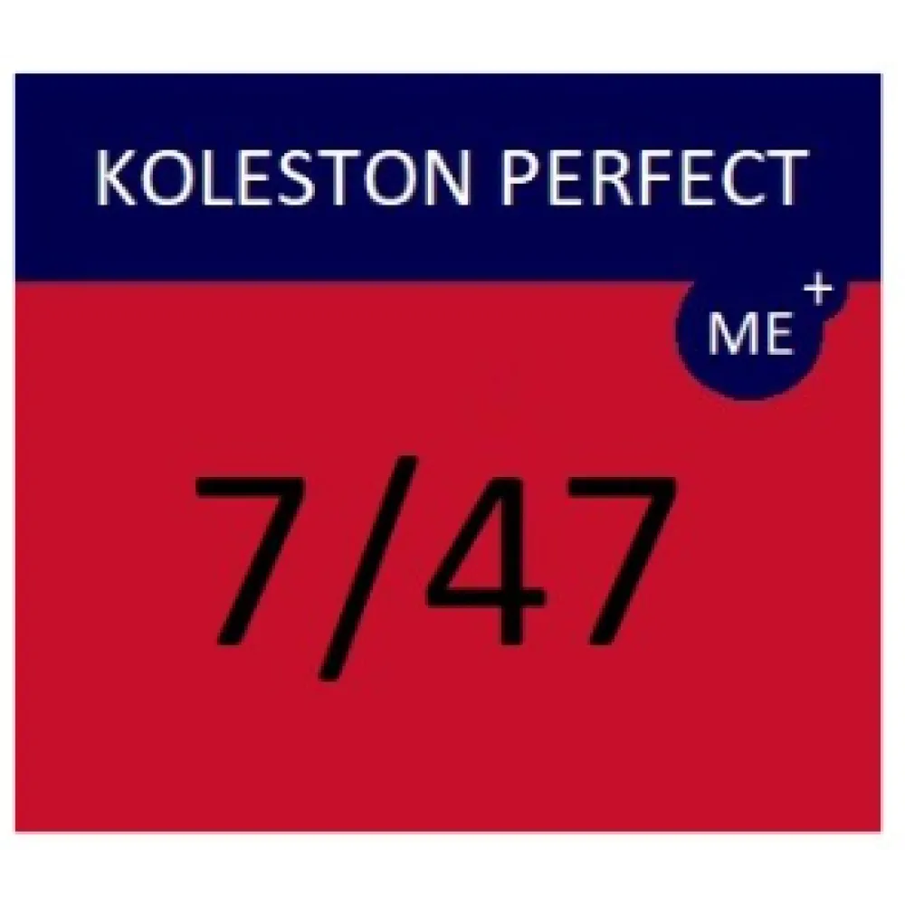 WELLA PROFESSIONALS KOLESTON PERFECT ME+ - Juuksevärv 7/47 - Keskmine punakas-pruuni blond