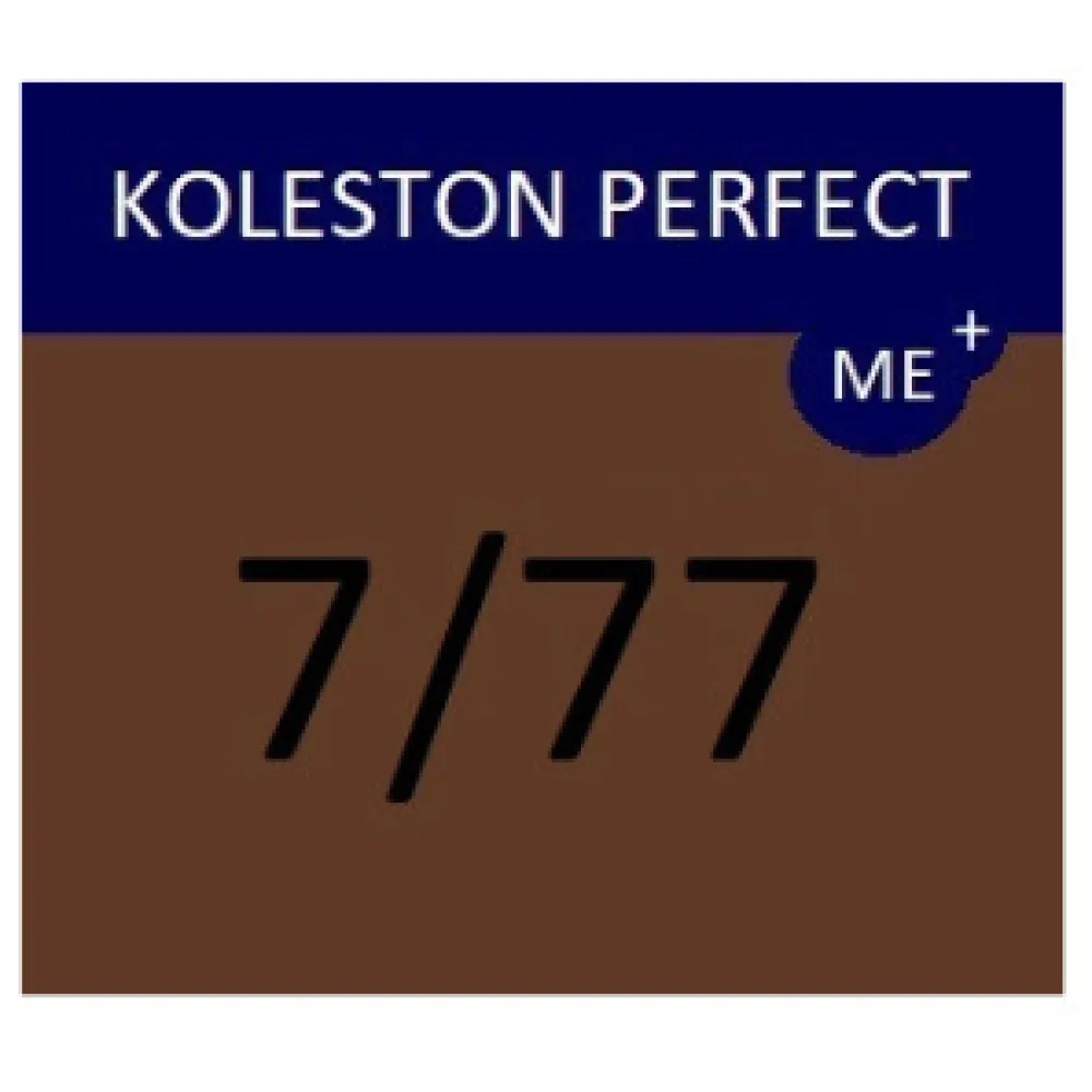 WELLA PROFESSIONALS KOLESTON PERFECT ME+ - Juuksevärv 7/77 — keskmine blond, intensiivne pruun