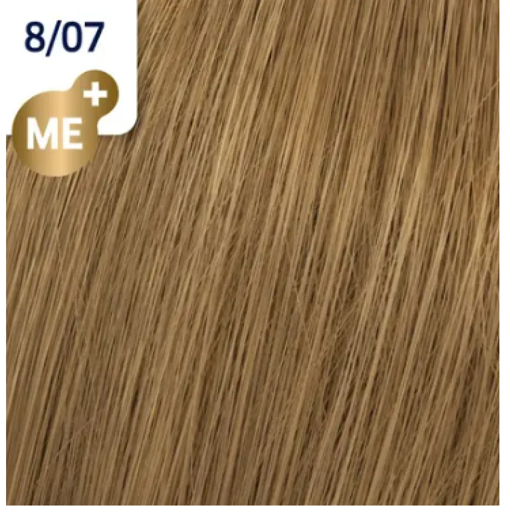 WELLA PROFESSIONALS KOLESTON PERFECT ME+ – juuksevärv 8/07 – heleblond / naturaalne pruun