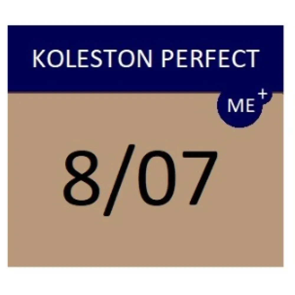 WELLA PROFESSIONALS KOLESTON PERFECT ME+ – juuksevärv 8/07 – heleblond / naturaalne pruun
