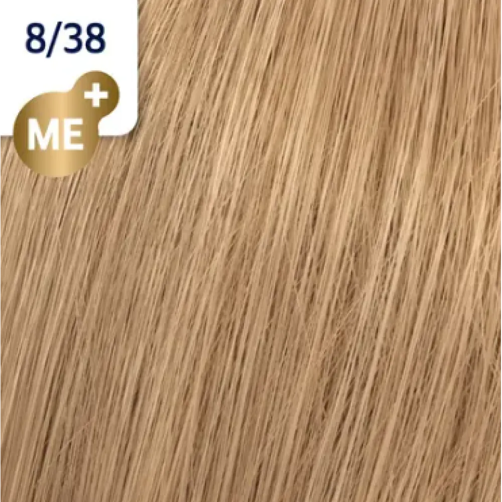 WELLA PROFESSIONALS KOLESTON PERFECT ME+ – juuksevärv 8/38 – heleblond (kuldne pärl)