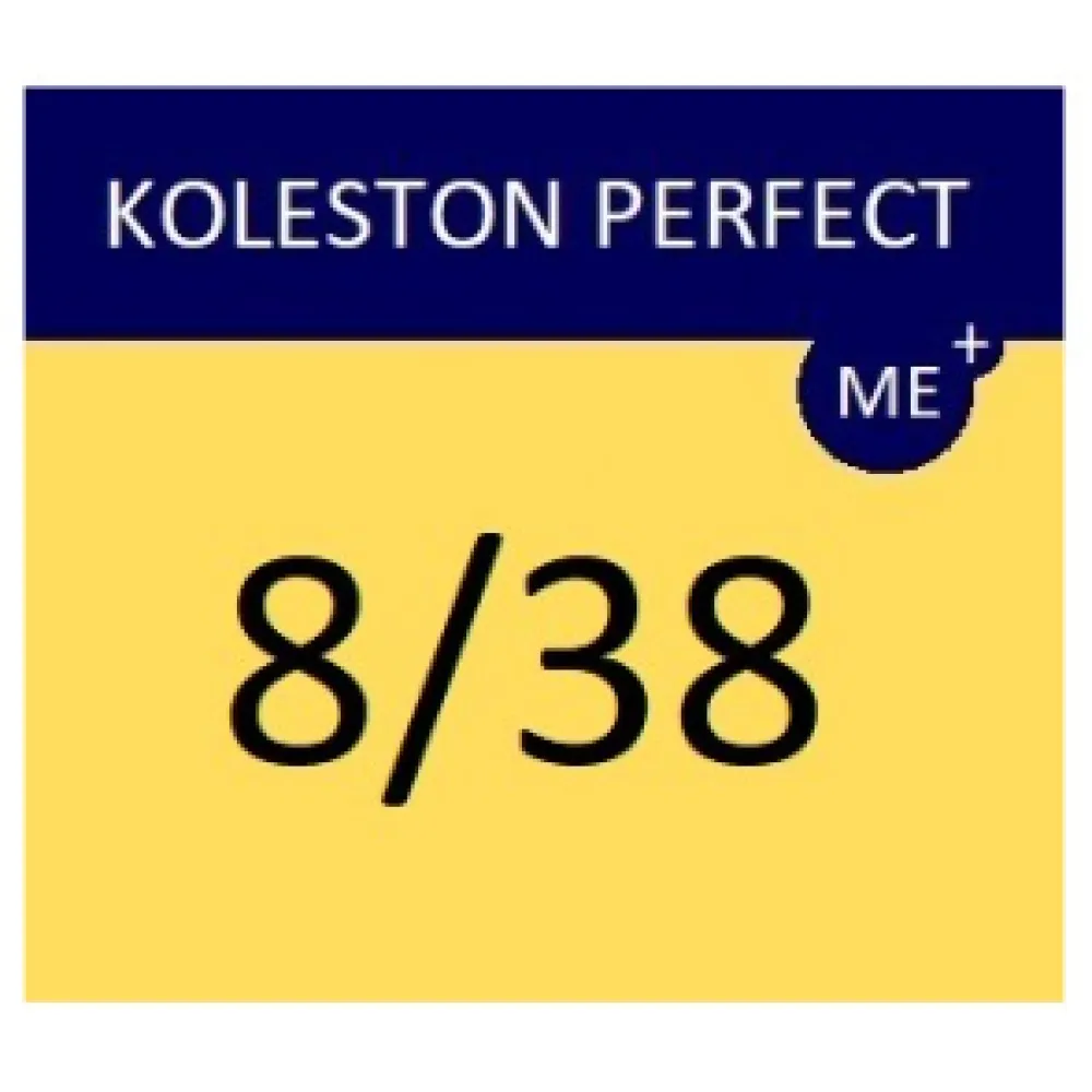 WELLA PROFESSIONALS KOLESTON PERFECT ME+ – juuksevärv 8/38 – heleblond (kuldne pärl)