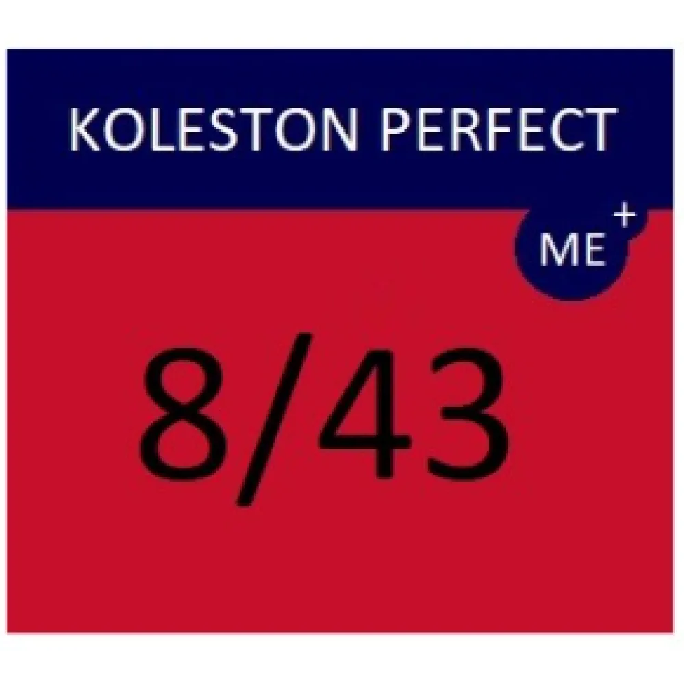 WELLA PROFESSIONALS KOLESTON PERFECT ME+ - Juuksevärv, 8/43 - Helepunakas kuldne blond