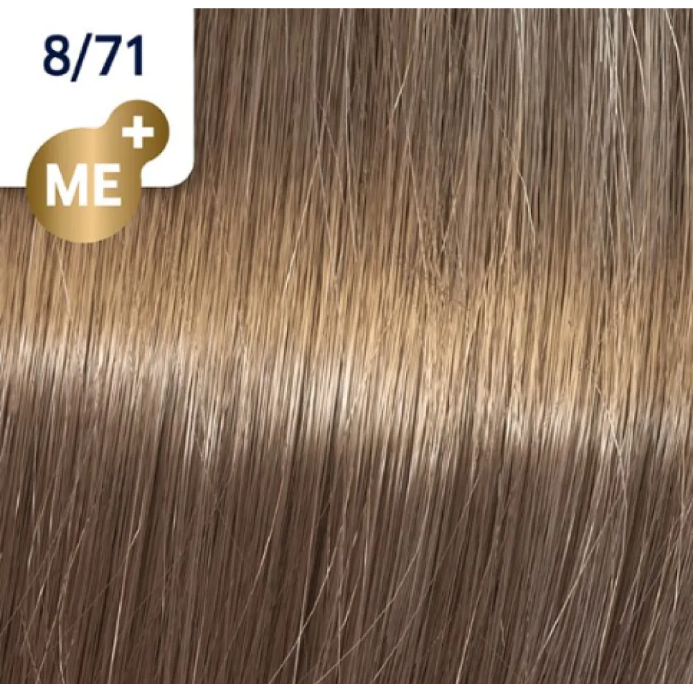 WELLA PROFESSIONALS KOLESTON PERFECT ME+ - Juuksevärv, 8/71 – heleblond-tuhjaspruun