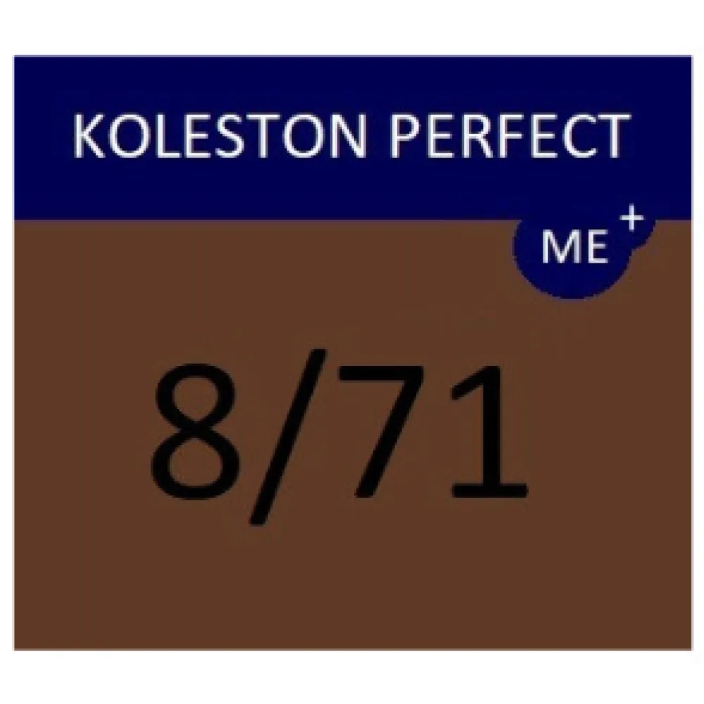 WELLA PROFESSIONALS KOLESTON PERFECT ME+ - Juuksevärv, 8/71 – heleblond-tuhjaspruun