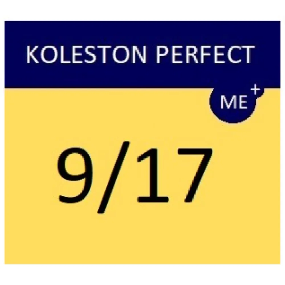 WELLA PROFESSIONALS KOLESTON PERFECT ME+ - Juuksevärv, 9/17 - Väga hele blond (tuhkpruun)