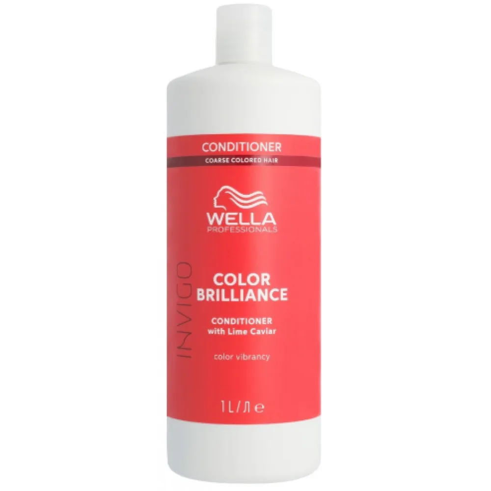 WELLA PROFESSIONAL INVIGO Color Brilliance Coarse Conditioner - palsam paksudele ja värvitud juustele, 1000 ml