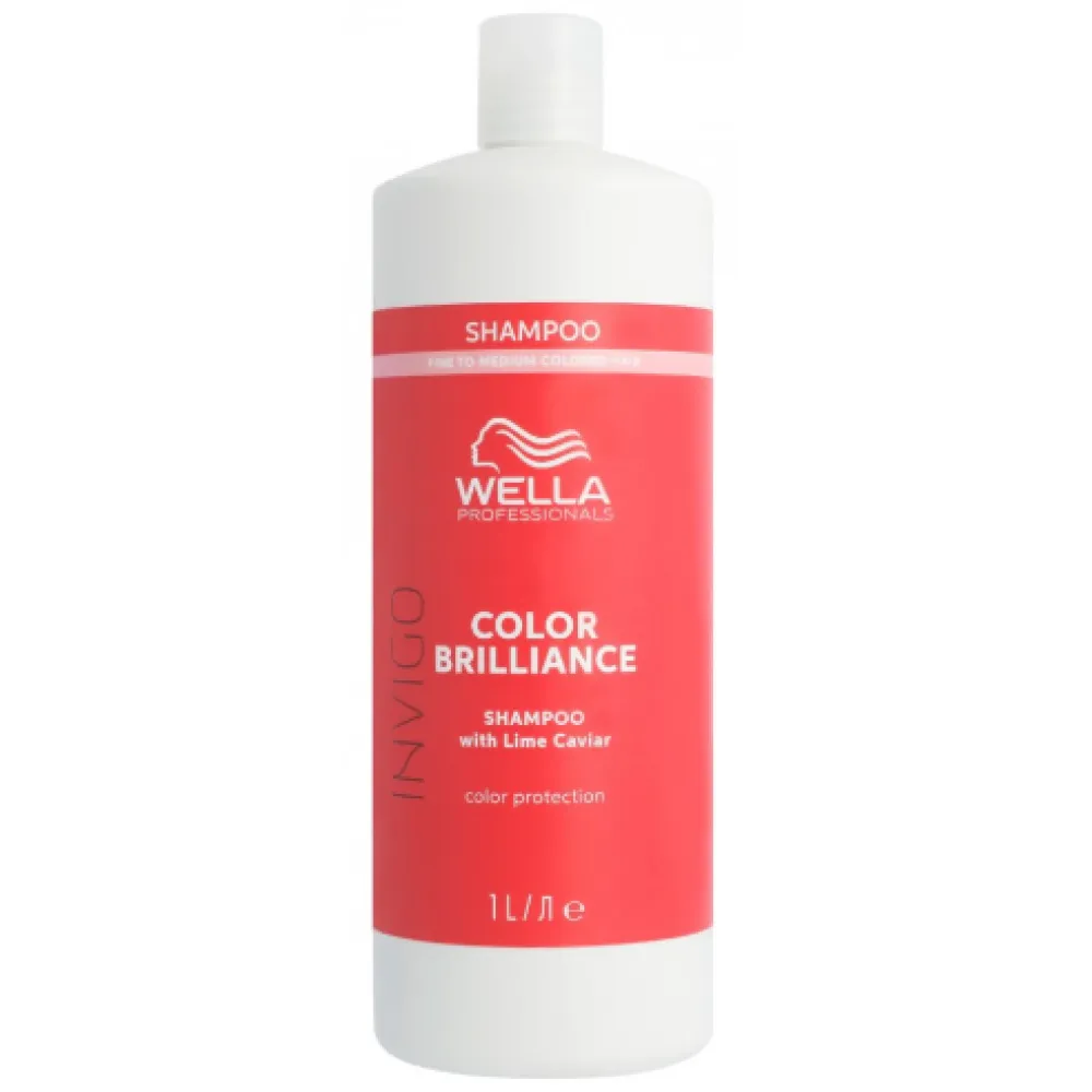 WELLA PROFESSIONAL INVIGO Color Brilliance šampoon peentele/normalsetele värvitud juustele, 1000 ml