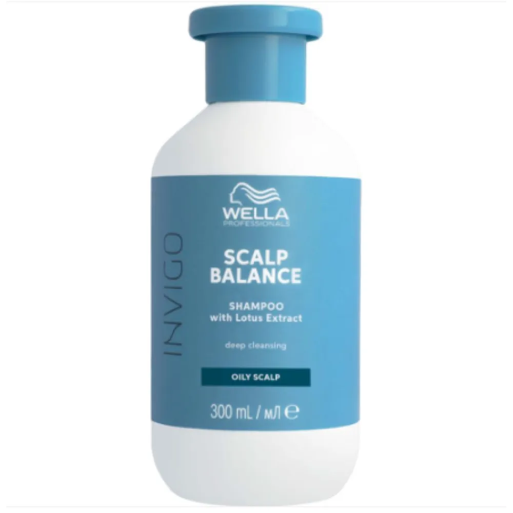 WELLA PROFESSIONAL INVIGO Scalp Balance Oily Scalp Shampoo — puhastav šampoon rasusele peanahale, 300 ml