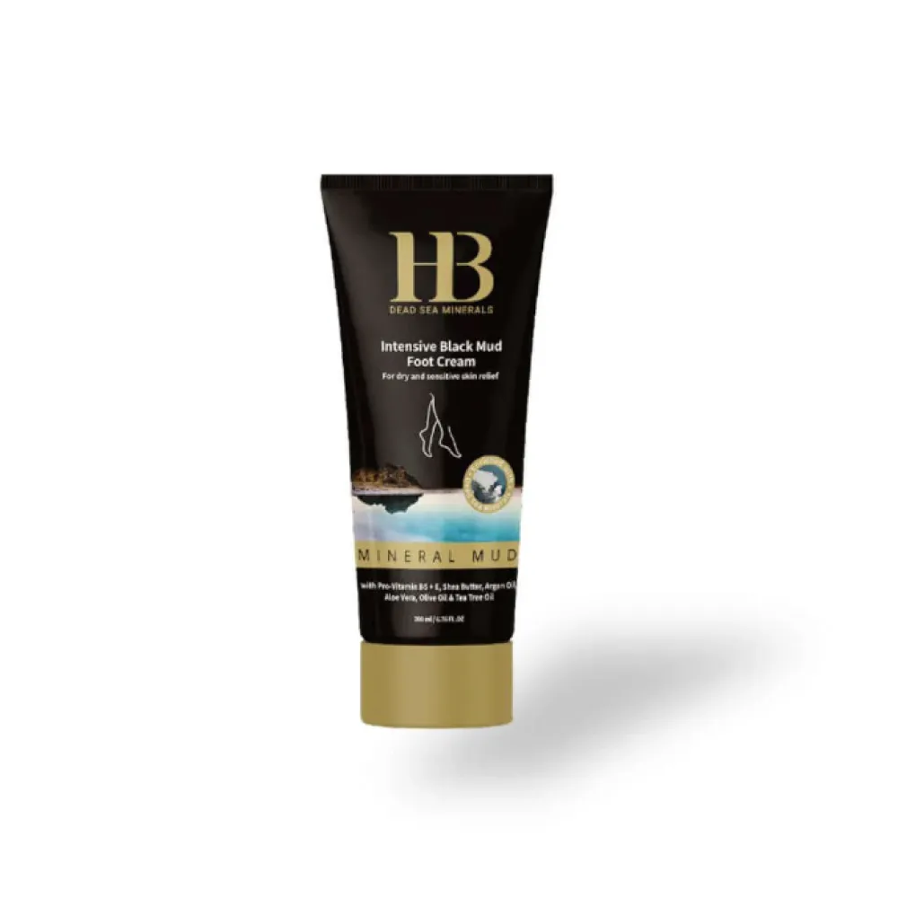 H&B Intensive Black Mud Foot Cream - intensiivne jalakreem musta mudaga, 100 ml (H&B0057)