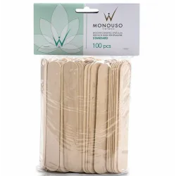 ItalWax puidust spaatlid, standard, 100 tk