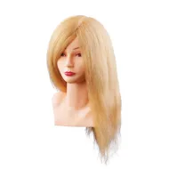 Mannekeeni pea/mannekeen Louisa, blond, loomulike juustega, 40 cm