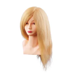 Mannekeeni pea/mannekeen Louisa, blond, loomulike juustega, 40 cm