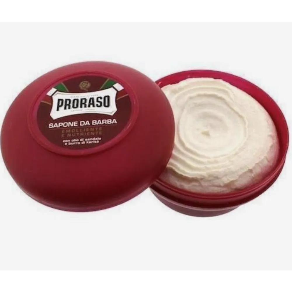PRORASO Coarse Shaving Soap With Sandalwood and Shea butter, 150ml
